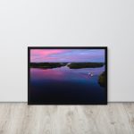 Lake Dock Poster Wall Art Canvas - Lough Erne