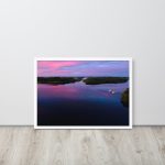 Lake Dock Poster Wall Art Canvas - Lough Erne