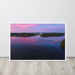Lake Dock Poster Wall Art Canvas - Lough Erne