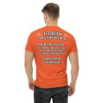 Cotton t-shirt with drone pilot design - Attention Flying Drone Before You Ask Drone T-Shirt - EU EASA apparel for UAV operators