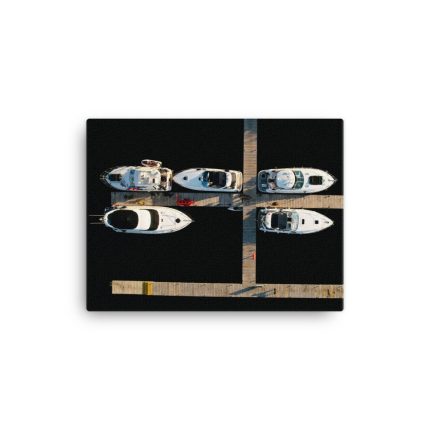 Product image of Boats Docket On The Pier Wall Art - Professional aviation gear from PhotoDroneGuy