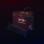 Docked yachts Drone Pilot Gaming mouse pad