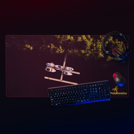 Docked yachts Drone Pilot Gaming mouse pad