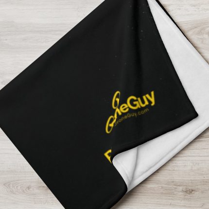 Aerial drone photo throw blanket