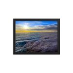 Aerial photography poster showing In the clouds at 37000 ft - Framed photo paper poster - Premium wall art for aviation enthusiasts