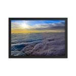 Aerial photography poster showing In the clouds at 37000 ft - Framed photo paper poster - Premium wall art for aviation enthusiasts