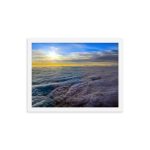 Aerial photography poster showing In the clouds at 37000 ft - Framed photo paper poster - Premium wall art for aviation enthusiasts