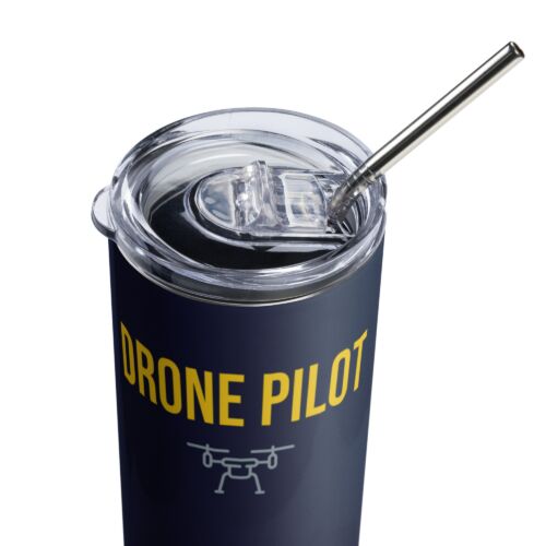 Drone Pilot Stainless steel tumbler for hot and cold drinks