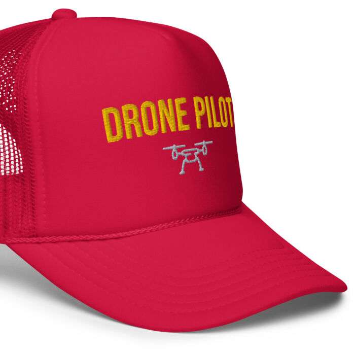 3D Drone Pilot logo trucker hat