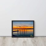 Venice Lagoon Sunset Framed Poster