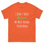 Stylish aviation cap - I Don't Need ChatGPT My Wife Knows Everything t-shirt for professional drone pilots and enthusiasts