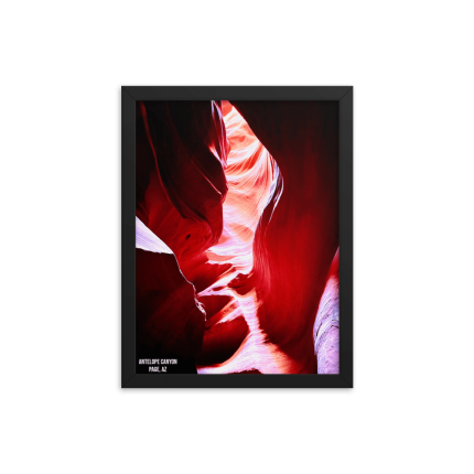 Antelope Canyon framed poster