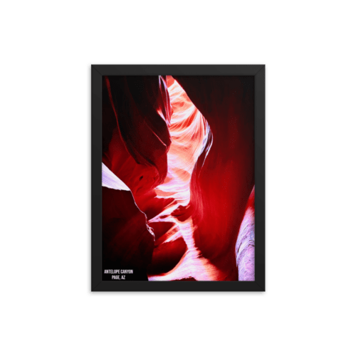Antelope Canyon framed poster