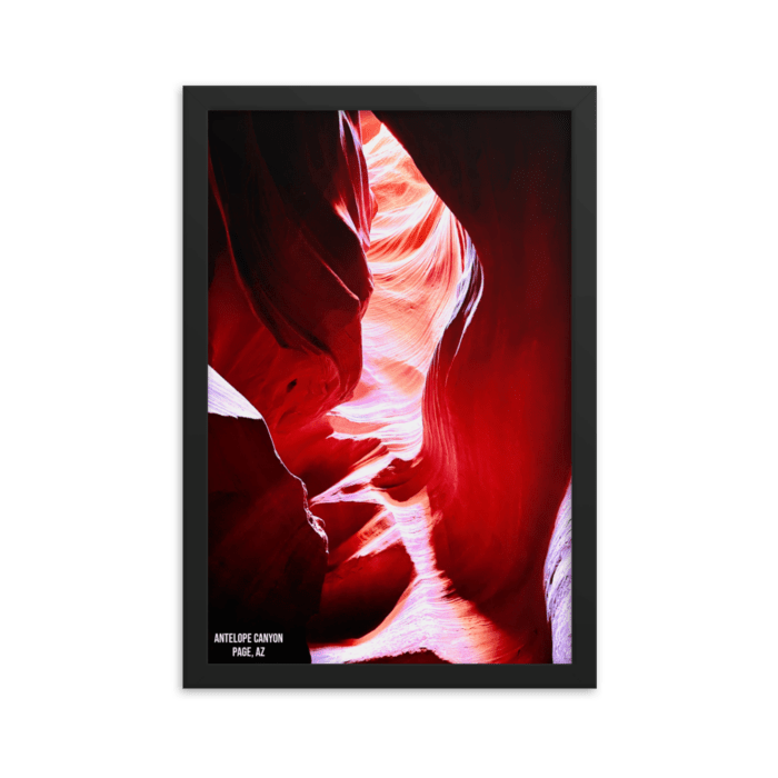 Antelope Canyon framed poster