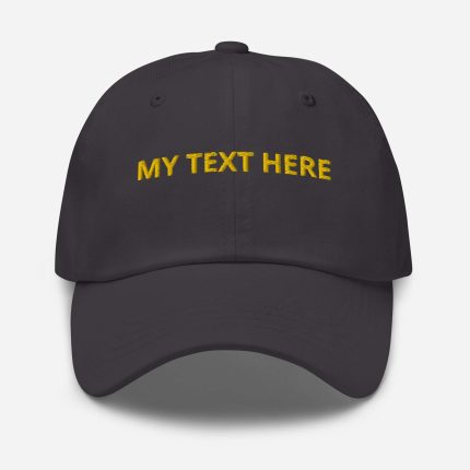 Personalised adult baseball hat