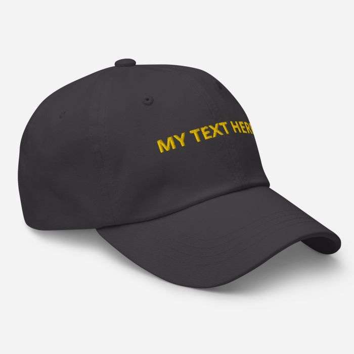 Personalised adult baseball hat