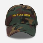 Personalised adult baseball hat