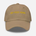 Personalised adult baseball hat