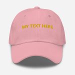 Personalised adult baseball hat