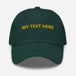 Personalised adult baseball hat