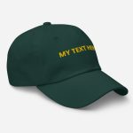 Personalised adult baseball hat