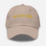 Personalised adult baseball hat