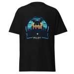 Professional drone pilot wearing Drone Pilot Summer T-Shirt 2024 - Aviation equipment for certified UAV operators