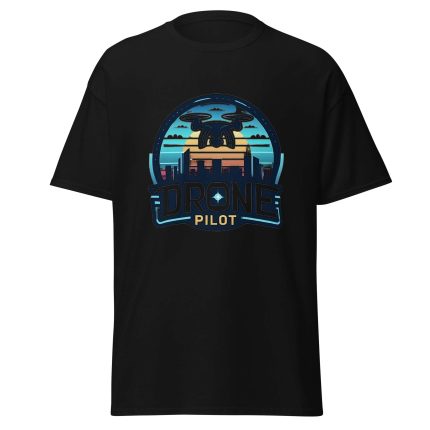 Professional drone pilot wearing Drone Pilot Summer T-Shirt 2024 - Aviation equipment for certified UAV operators