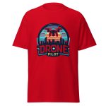 Professional drone pilot wearing Drone Pilot Summer T-Shirt 2024 - Aviation equipment for certified UAV operators
