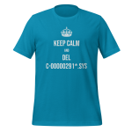 Cotton t-shirt with drone pilot design - Keep Calm and del C-00000291*.sys T-Shirt apparel for UAV operators