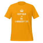 Cotton t-shirt with drone pilot design - Keep Calm and del C-00000291*.sys T-Shirt apparel for UAV operators