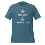 Cotton t-shirt with drone pilot design - Keep Calm and del C-00000291*.sys T-Shirt apparel for UAV operators