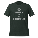 Cotton t-shirt with drone pilot design - Keep Calm and del C-00000291*.sys T-Shirt apparel for UAV operators
