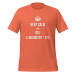 Cotton t-shirt with drone pilot design - Keep Calm and del C-00000291*.sys T-Shirt apparel for UAV operators