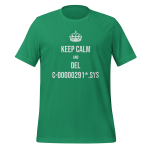 Cotton t-shirt with drone pilot design - Keep Calm and del C-00000291*.sys T-Shirt apparel for UAV operators