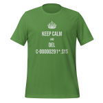 Cotton t-shirt with drone pilot design - Keep Calm and del C-00000291*.sys T-Shirt apparel for UAV operators