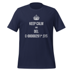 Cotton t-shirt with drone pilot design - Keep Calm and del C-00000291*.sys T-Shirt apparel for UAV operators