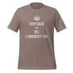 Cotton t-shirt with drone pilot design - Keep Calm and del C-00000291*.sys T-Shirt apparel for UAV operators