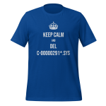 Cotton t-shirt with drone pilot design - Keep Calm and del C-00000291*.sys T-Shirt apparel for UAV operators