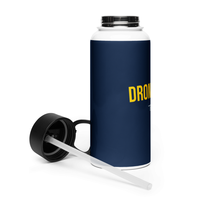 Drone Pilot Stainless steel water bottle with a straw lid - Image 4