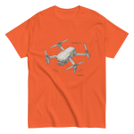 Professional drone pilot wearing DJI Drone Sketch T-Shirt | Stylish Cotton Tee for Drone Pilots - Aviation equipment for certified UAV operators