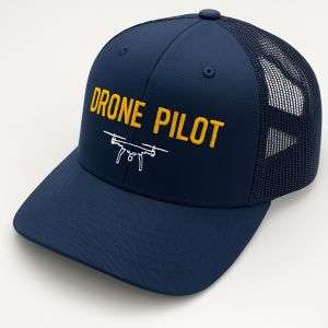 Drone Pilot Summer Hat - Mesh Blu Navy