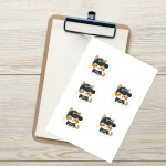 Drone Pilot Cat Stickers
