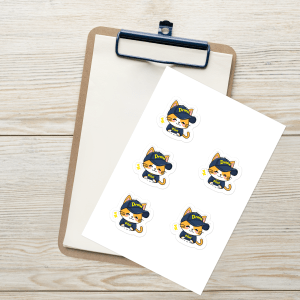 Drone Pilot Cat Aviator Decal Stickers