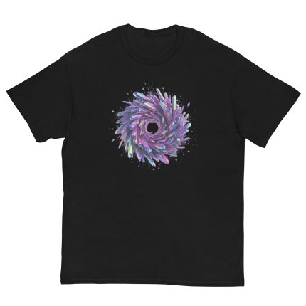 Iridescent Crystal Vortex Graphic Tee