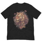 Golden Tiger & Rose Graphic T-Shirt
