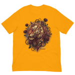 Golden Tiger & Rose Graphic T-Shirt - Image 8