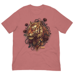 Golden Tiger & Rose Graphic T-Shirt - Image 6
