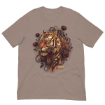 Golden Tiger & Rose Graphic T-Shirt - Image 7